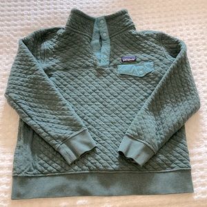Patagonia quilted cotton snap up womens